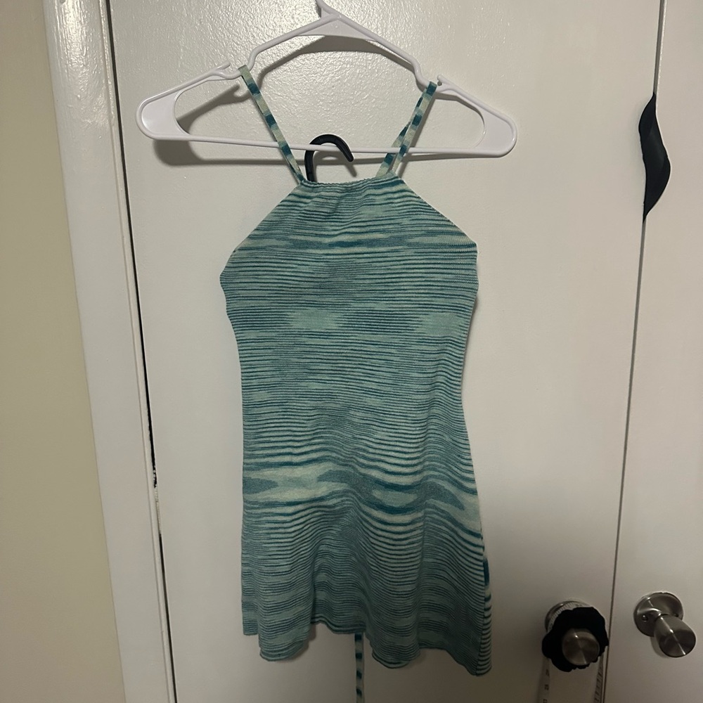 Striped Halter Neck Dress